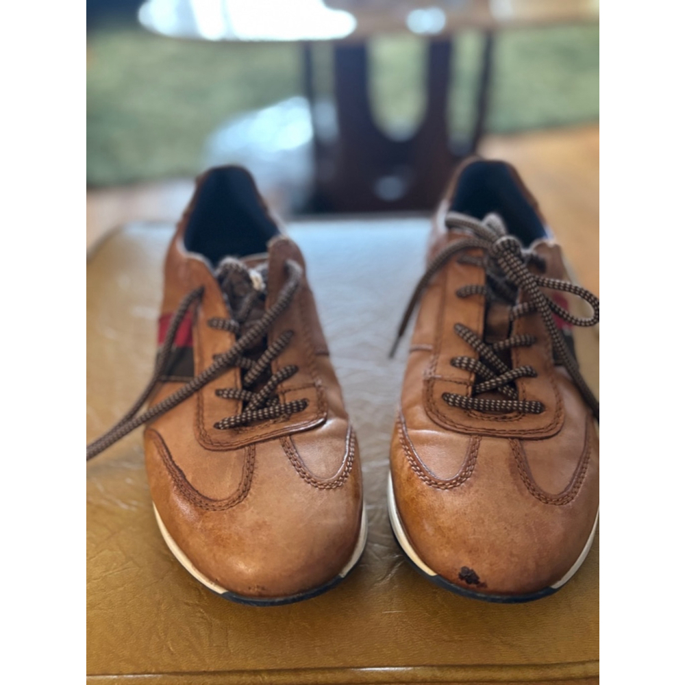 Men's Bugatti Leather Sneakers Size EUR 42 Brown